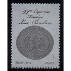 C-3220 - 21° Exposição Filatélica Luso-Brasileira - Olho de Boi 60 Réis - 2012