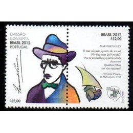 C-3227/3228 (PAR) - Lubrapex / A força da Língua Portuguesa - Fernando Pessoa e Cruz e Souza - Facial R$ 2,00 - Ano 2012 C-3227/3228 (PAR) - Lubrapex / A força da Língua Portuguesa - Fernando Pessoa e Cruz e Souza - Facial R$ 2,00 - Ano 2012