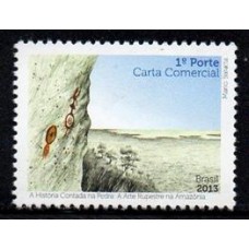 C-3295 - A História Contada na Pedra: A Arte Rupestre na Amazônia - 1° Porte Carta Comercial - 2013