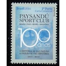 C-3331 - Centenário de Paysandú Sport Club - 1° Porte Carta Comercial - 2014