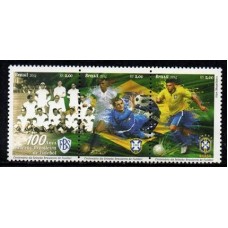 C-3370/3372 (Conjunto) - Centenário da Seleção Brasileira de Futebol - 100 Anos da CBF - 2014