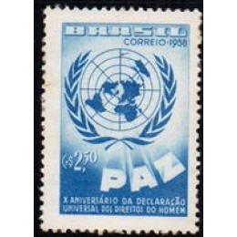 C -429 - Decênio da Declaração Universal Direitos Humanos - Ano 1958 C -429 - Decênio da Declaração Universal Direitos Humanos - Ano 1958