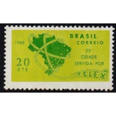 C-0607 - 25º Cidade Servida por Telex - Curitiba - Ano 1968