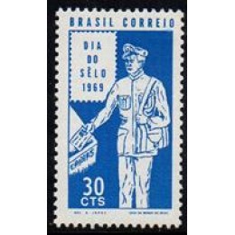 C -641 - Dia do Selo - Carteiro - Ano 1969 