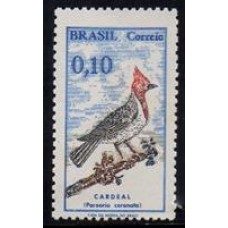 C-0642 - Pássaros Brasileiros - Cardeal - Ano 1969 