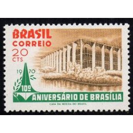 C -669 - 10º Aniv. da Fundação de Brasília -DF - Ano 1970