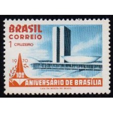 C -671 - 10º Aniv. da Fundação de Brasília -DF - Ano 1970