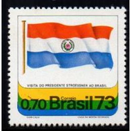 C -777 - Visita do Presidente Alfredo Stroessner - Paraguai - Ano 1973