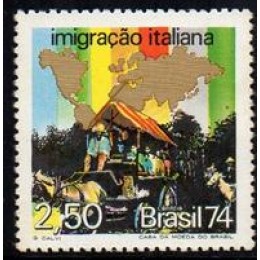 C -843 - Formação da Etnia Brasileira - Correntes Migratórias - Ano 1974 C -843 - Formação da Etnia Brasileira - Correntes Migratórias - Ano 1974
