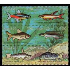 C-0939/944( conjunto ) - Peixes de Água Doce no Brasil- Ano 1976