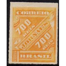 Jornais  J-08 - Cifras Obliquas Laranja - Novo