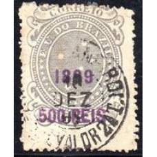 Cruzeiro S obretaxados - Nº 132 - 500/300 Réis - Carimbado