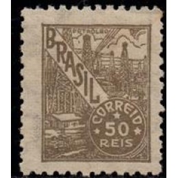 Nº  355 - Filigrana Correio Estrela Brasil - sem carimbo