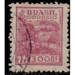 Nº  358 - Filigrana Correio Estrela Brasil - carimbado