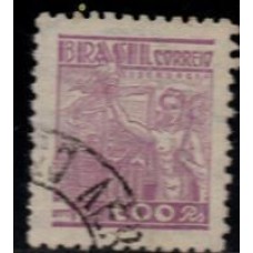 Nº 361 - Filigrana Correio Estrela Brasil - carimbado