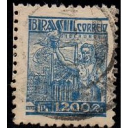 Nº 364 - Filigrana Correio Estrela Brasil P - carimbado Nº 364 - Filigrana Correio Estrela Brasil P - carimbado