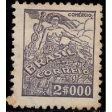 Nº 365 - Filigrana Correio Estrela Brasil "P" - sem carimbo