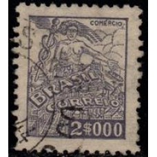 Nº  365 - Filigrana Correio Estrela Brasil "P" - carimbado