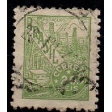 Nº 412 - Filigrana Correio Estrela Brasil - carimbado