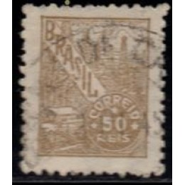 Nº 406 - Filigrana Correio Estrela Brasil Q - pequenas - carimbado Nº 406 - Filigrana Correio Estrela Brasil Q - pequenas - carimbado