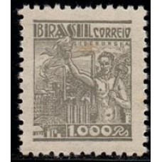 Nº 379 - Filigrana Correio Estrela Brasil "Q" letras menores - sem carimbo