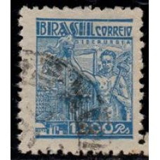 Nº 380 - Filigrana Correio Estrela Brasil "Q" letras menores - carimbado