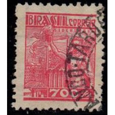 Nº 418 - Filigrana Correio Estrela Brasil - carimbado