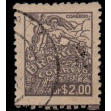 RHM 487 - Filigrana Correio ESTRELA BRASIL - carimbado