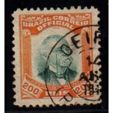 Oficiais O05 - 200 Réis - Afonso Pena - Carimbado