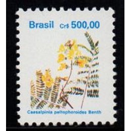 RHM 685 - Flora Brasileira Padrão Cruzeiro -Papel Brilhante - Fosforescência Amarela - sem carimbo RHM 685 - Flora Brasileira Padrão Cruzeiro -Papel Brilhante - Fosforescência Amarela - sem carimbo