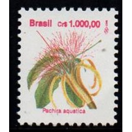 Regular Nº686 - Flora Brasileira Padrão Cruzeiro -Papel Brilhante - Fosforescência Amarela - sem carimbo Regular Nº686 - Flora Brasileira Padrão Cruzeiro -Papel Brilhante - Fosforescência Amarela - sem carimbo