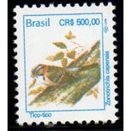 RHM 705 - Pássaros Urbanos Padrão Cruzeiro Real - CR$ - sem carimbo    