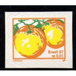 Regular Nº749 - Frutas Auto Adesivo - Percê em Ondas - LARANJA - sem carimbo Regular Nº749 - Frutas Auto Adesivo - Percê em Ondas - LARANJA - sem carimbo
