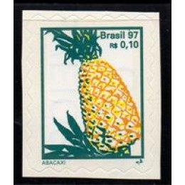 Regular Nº 781 - Frutas , Percê em Ondas Suaves - ABACAXI - sem carimbo  