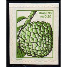 Regular Nº 782 - Frutas , Percê em Ondas Suaves - PINHA - sem carimbo  