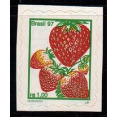 RHM 786 - Frutas , Percê em Ondas Suaves -MORANGO - sem carimbo 