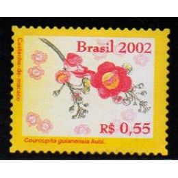 Regular N°814 - Flores da Amazônia CASTANHA-DE-MACACO - Ano 2002 - Sem Carimbo Regular N°814 - Flores da Amazônia CASTANHA-DE-MACACO - Ano 2002 - Sem Carimbo