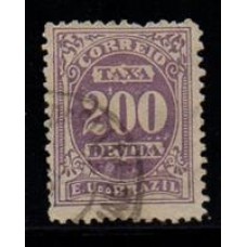 X - 026 B - Taxas - Filigrana - República dos Estados Unidos do Brasil - Carimbado