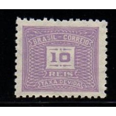 Taxa X - 65 - Filigrana - Cruzeiro - Novo