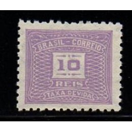 Taxa X - 65 - Filigrana - Cruzeiro - Novo