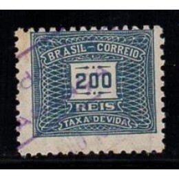 Taxa X - 75 - Filigrana - Correinho - Carimbado