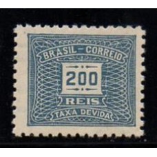 Taxa X - 84 - Filigrana - Correio Brasil - Novo