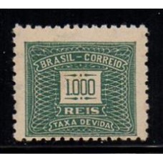 Taxa X - 87 - Filigrana - Correio Brasil - Novo