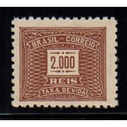 Taxa X - 88 - Filigrana - Correio Brasil - Novo