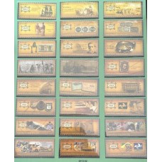 C-3249/3272 (Selos Destacados da Folha) Correios 350 Anos - Ano 2013 - Novo