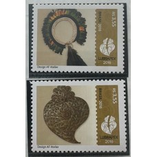 C-3587/3588 (Selos do Bloco B 190) A Força da Fraternidade Luso /Lubrapex - Ano 2016 - Novo