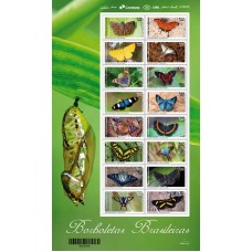 C-3660/3675 (Folha Completa) - Borboletas Brasileiras - Ano 2016