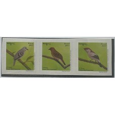 C-3694/3696 - (Conjunto) Aves Brasileiras - Ano 2017 - Autoadesivo - Sem Carimbo