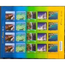 C-3712/3716 - Lugares Turísticos /Upaep - Ano 2017 - Folha Completa - Novo