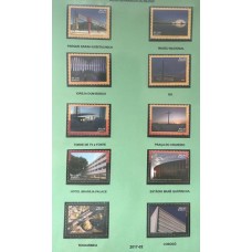 C-3726/3735 (Selos Destacados do Bloco B 204 ) Brasília Patrimônio Cultural - Ano 2017 - Novo